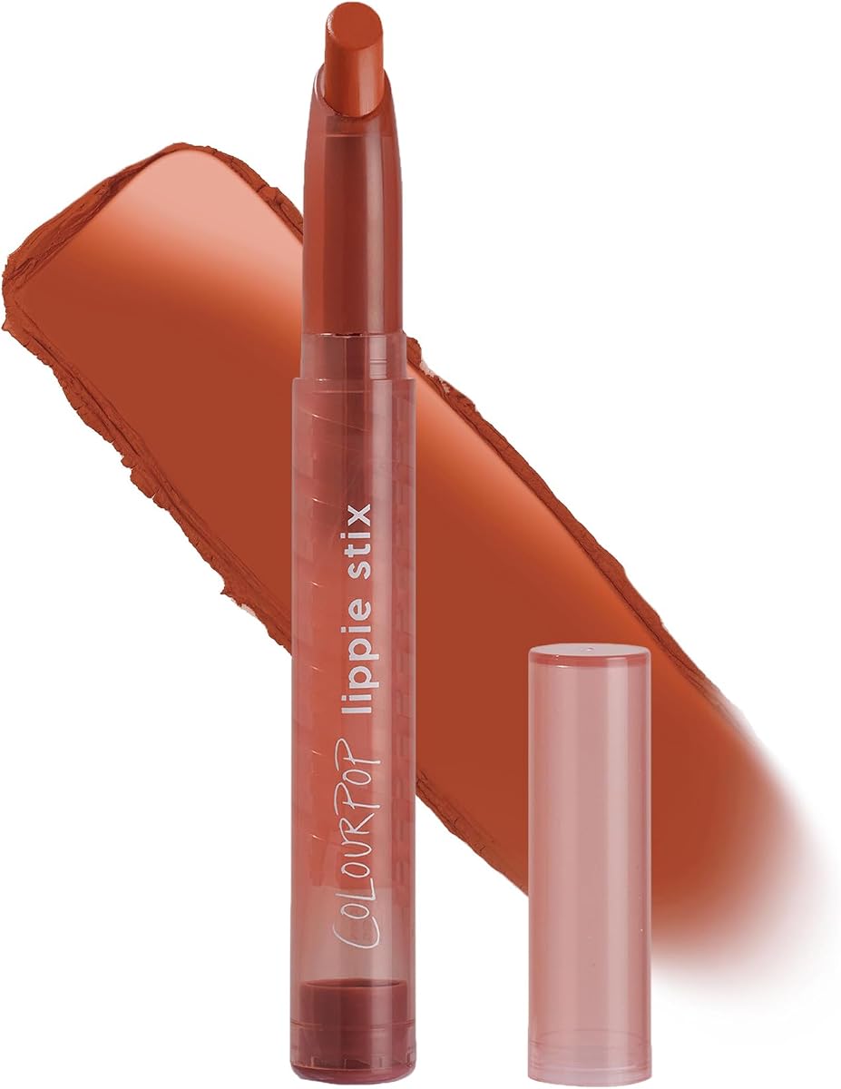 ColourPop Lippie Stix - Lápiz labial mate de larga duración formulado con vitamina E y manteca de karité para humectar todo el día - Lápiz labial rico y oscuro de terracota - Sin parabenos ni sulfatos - Ziggie (0.4 oz)