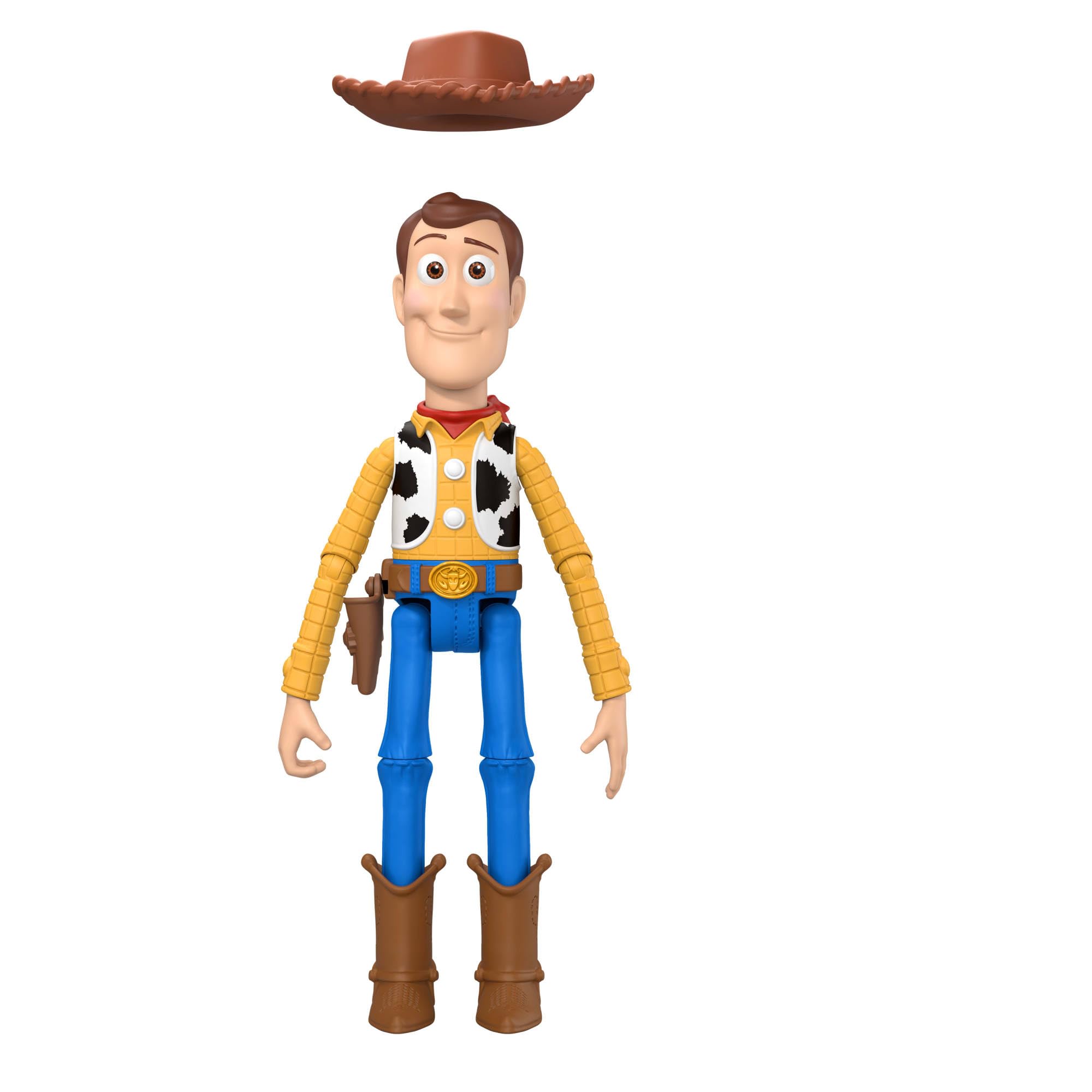 Mattel Disney · Pixar Figurine articulée Woody de 23 cm avec 14 Points d’Articulation, détails fidèles au Film et Chapeau Amovible, JKV14