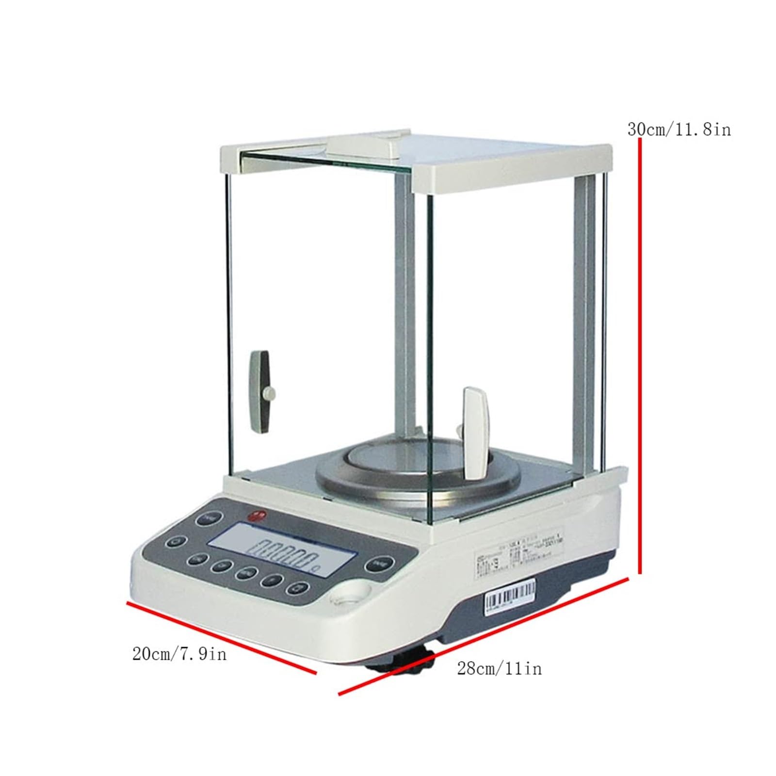 Balanza Analítica de Alta Precisión Digital 0,0001 g, 120 g/0,1 mg, Escala de Laboratorio Electrónica Con Pantalla LCD, Científica