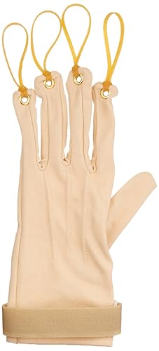 Miniatura 6 de Sammons Preston Guante de ejercicio de tracción, guante de fortalecimiento de manos y dedos para flexión articular, ejercitador de mano para