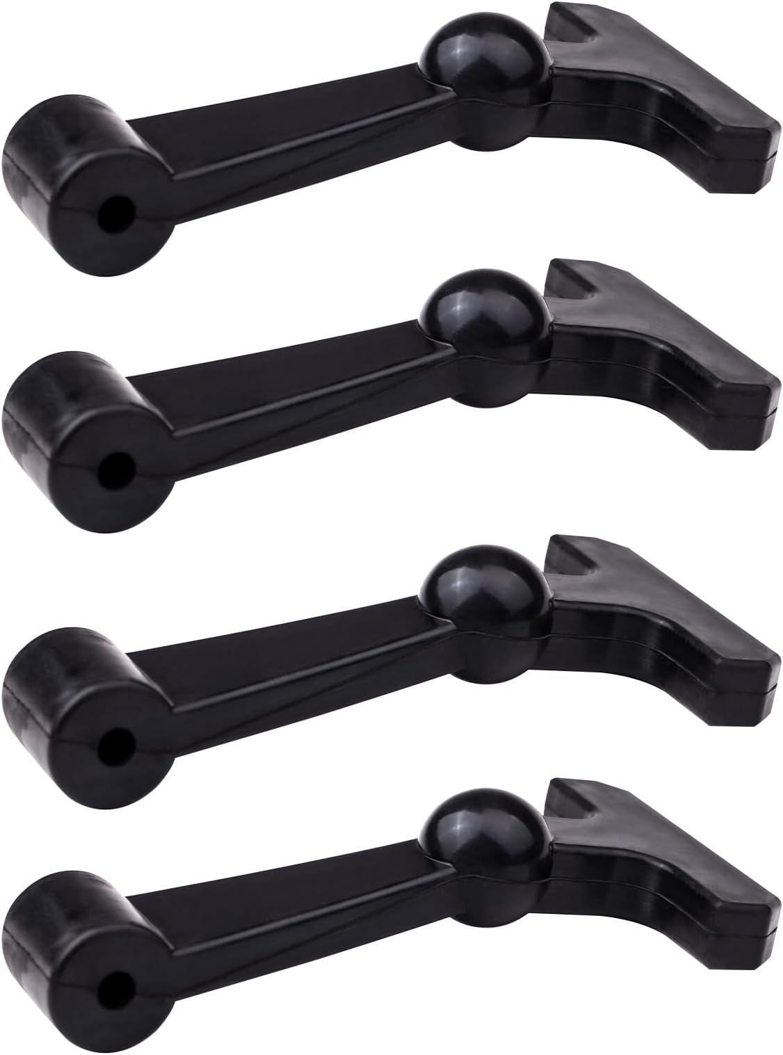 4 Pcs Heavy Duty Cooler Latches Replacement Compatible with YETI Tundra RTIC and Other Related Coolers Lid Latch Parts Accessories Ergonomically Improved Design Black