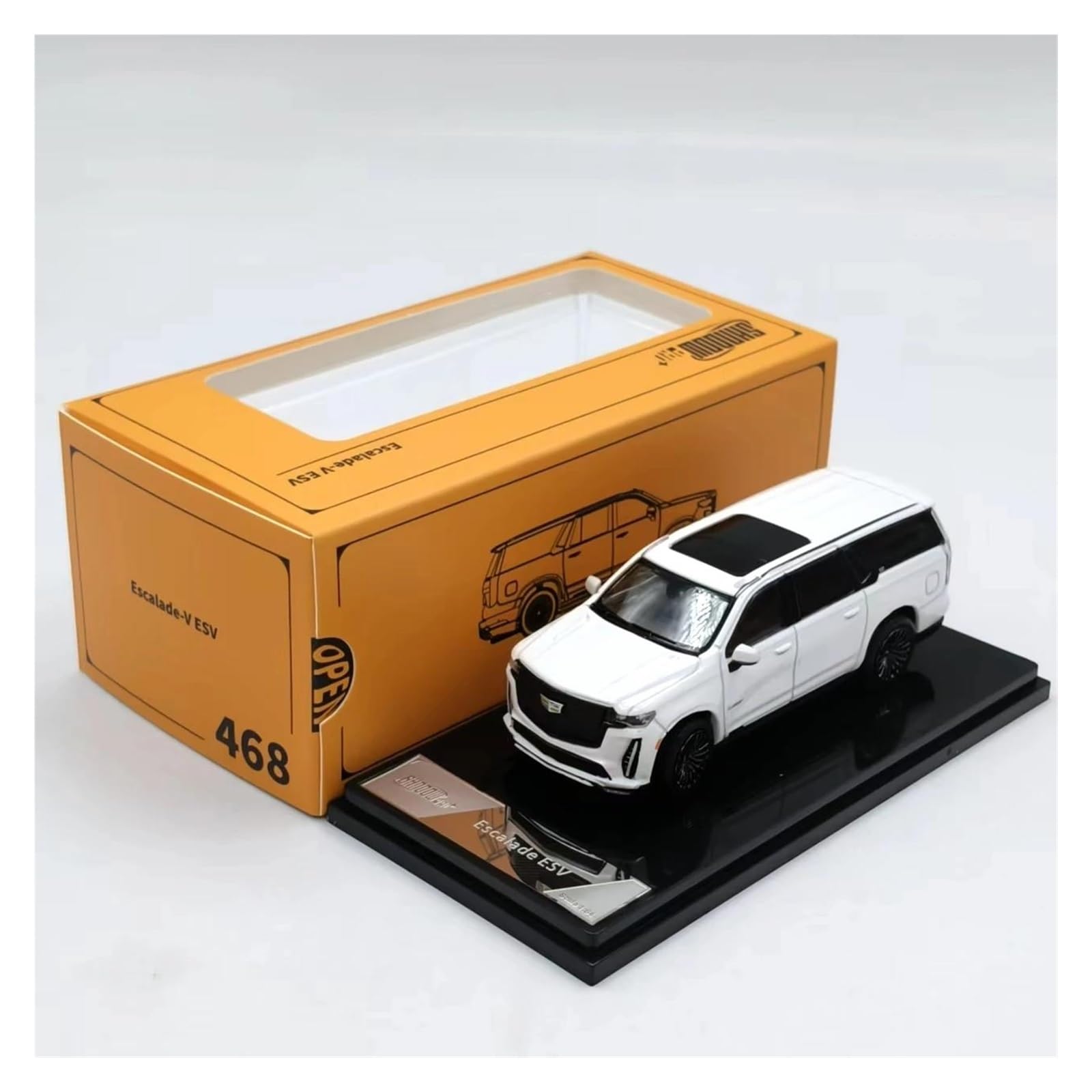 Metallo Scala Replica 1 64 Per Escalade ESV SUV 2023 Auto In Lega Pressofusa Decorazione Per La Casa Souvenir Bianco Hobby Veicoli Giochi Set
