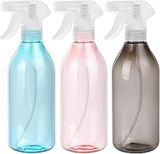 QJKEJI 3 Pcs 450ML Water Spray Bottles, Plastic Empty Spray Bottles for Cleaning, Refillable Plant Mist Spray Bottle, Plant Mister Trigger Sprayer Bottles for Gardening Hairdressing Home Pet Cleaning