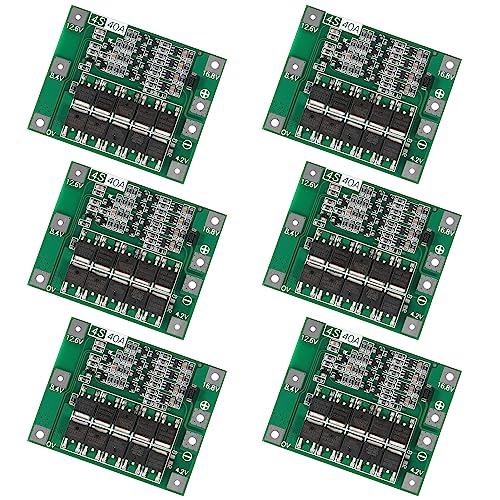 6pcs Enhanced 4S 40A 16.8V 18650 Lithium Battery Protection Board PCB BMS Charger Protection Circuit Balance Charging Module