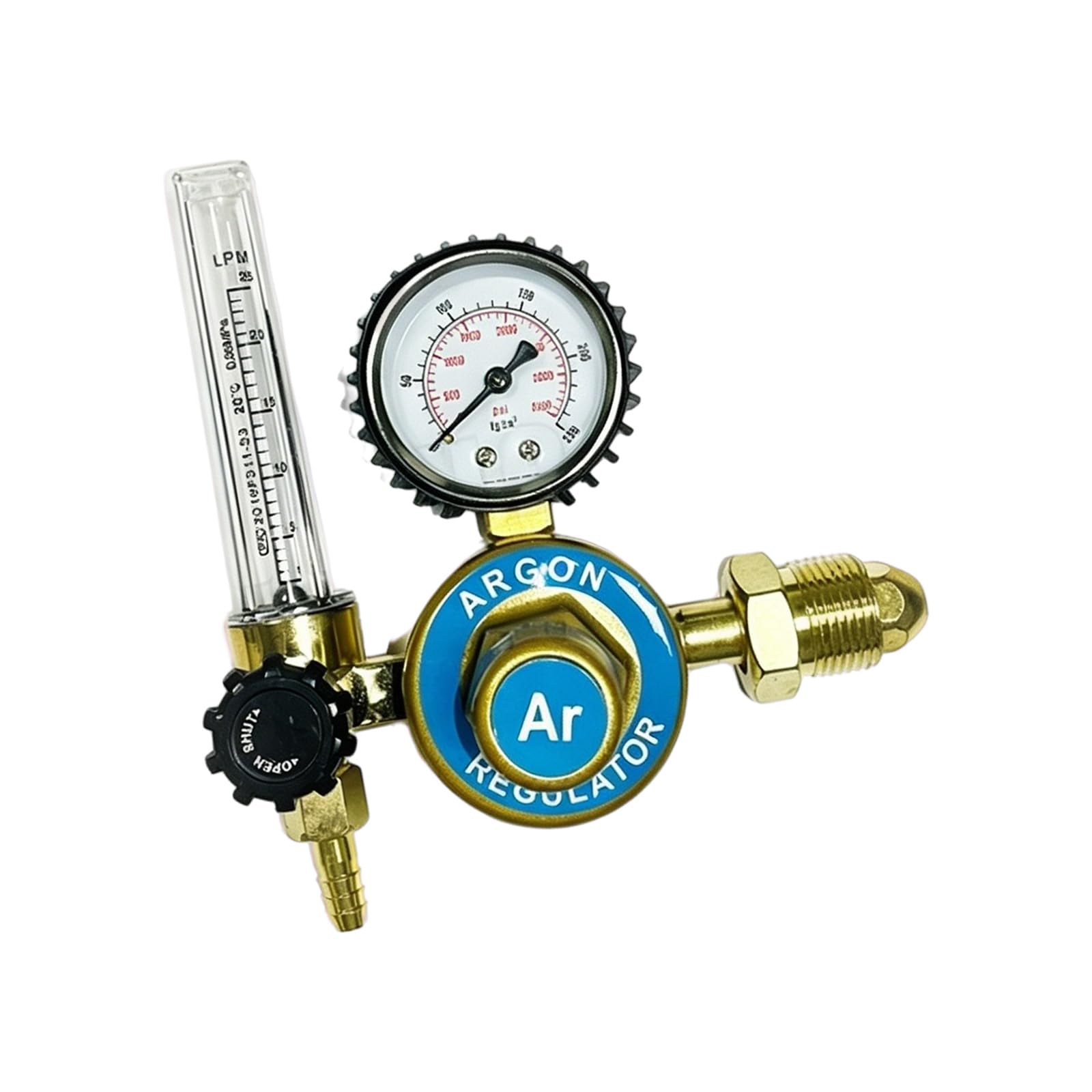 Kaeltsyn Efficient Copper Regulator And Flows Meter Set For Welding Systems 25Mpa Largest Pressure Cga580 Standard Industrial Regulator