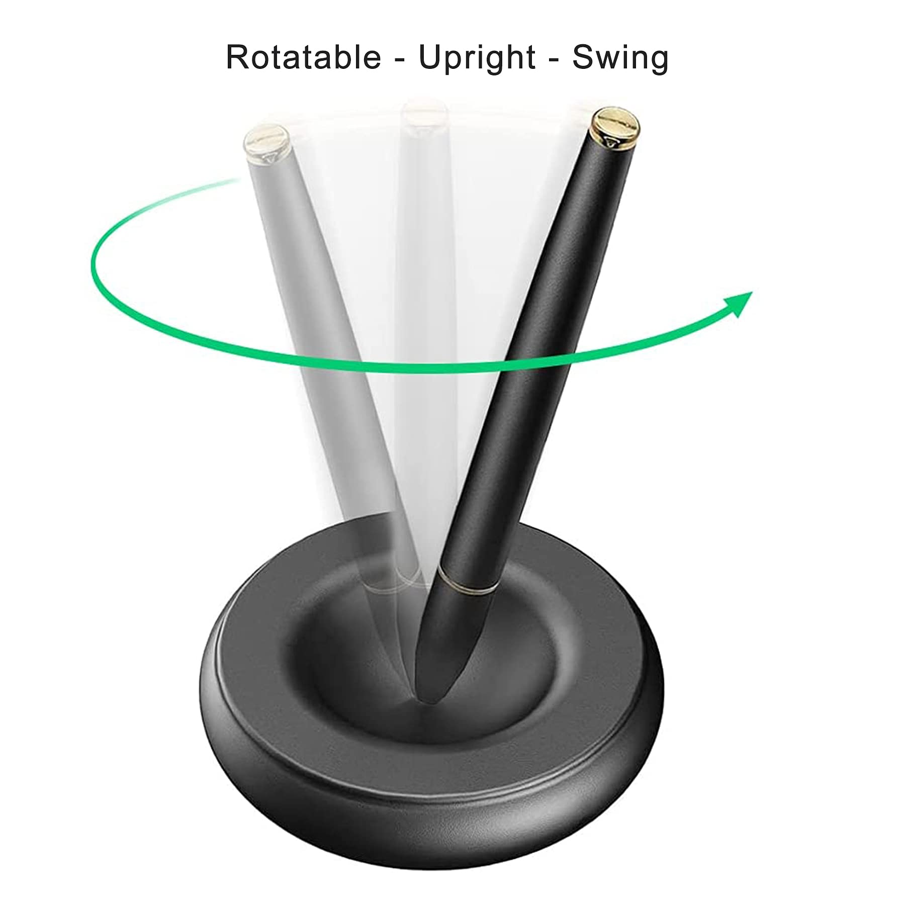 NUOBESTY Magnetische Schwebende Kugelschreiber – 2 Stück, Schwarz/silber, Für Schreibtisch & Büro