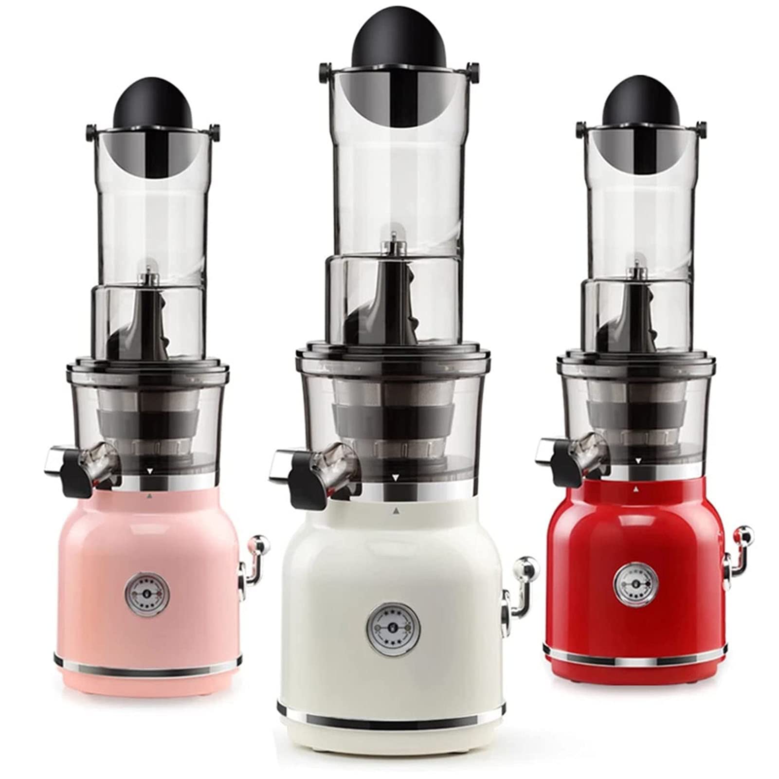 Máquina exprimidora, exprimidor lento de ranura ancha para exprimidor nutritivo de frutas y verduras, exprimidor de prensa en frío en espiral sin BPA, exprimidor masticable para verdu