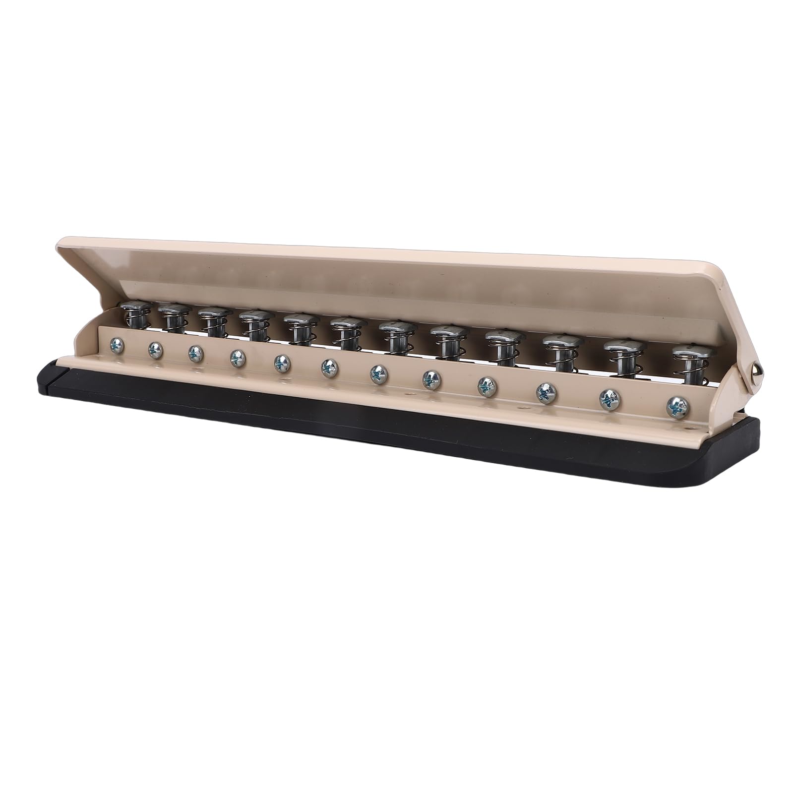 VBESTLIFE Discbound Perforatrice Pratica Perforatrice a 12 Fori a Fungo per gli Amanti della Cancelleria, Dell'organizzazione di Notebook Fai-da-te, in Plastica e Metallo