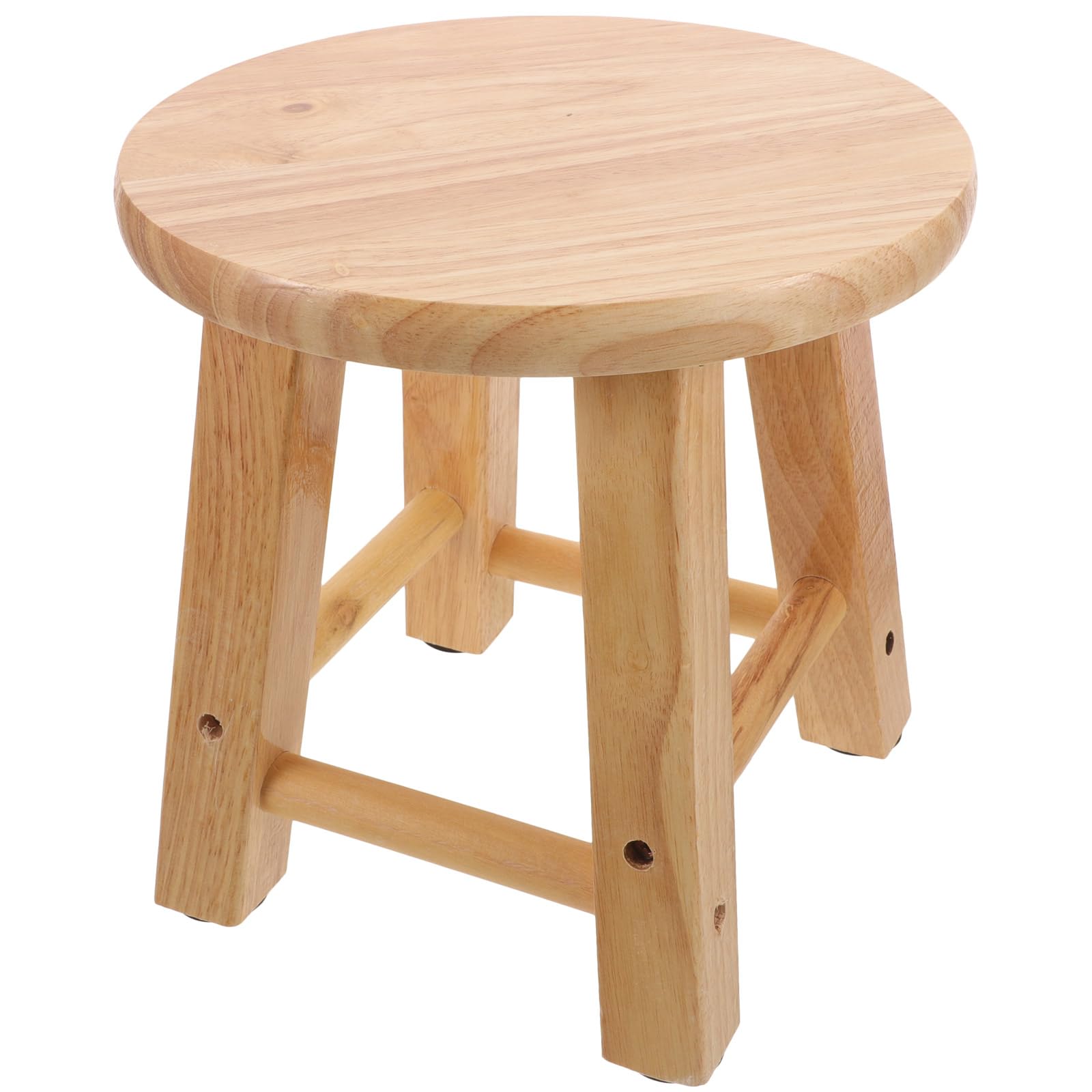 Tabouret en bois rustique pour salon et coin lecture de bureau