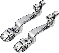 Vista 4 de TCMT Kit de montaje de clavijas de pie de carretera ajustables 360 para Harley Touring Road King Street Glide Road Glide Electra Glide Softail