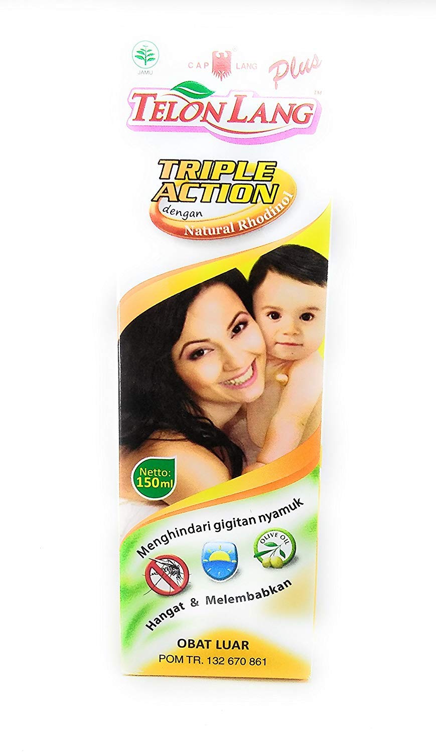 Cap Lang Minyak Telon Oil Plus, 60ml (Pack of 12)