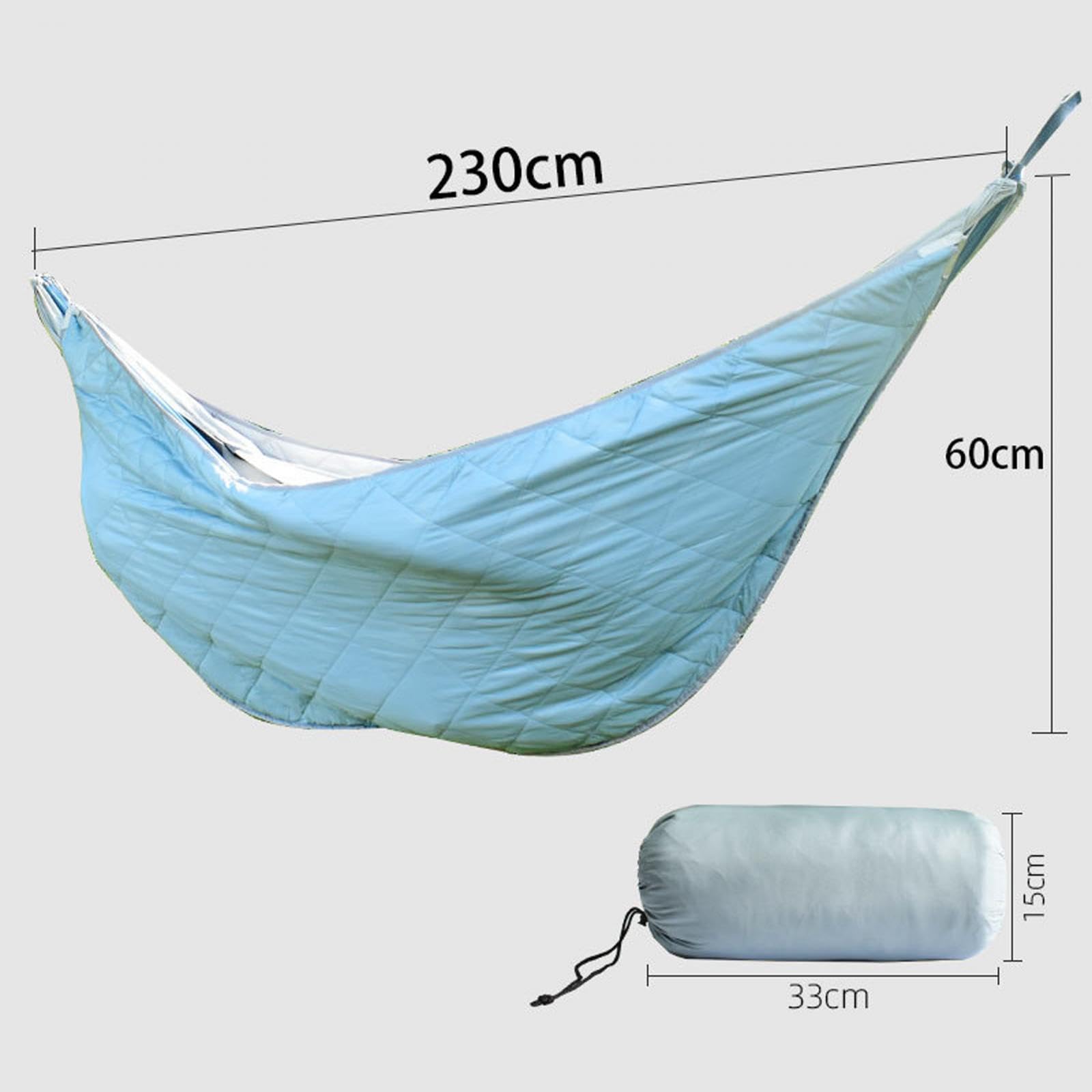 Winter Hängematte Outdoor Windschutz Baumwolle Isolationshammock Camping Zubehör für Einzelperson für Geschenk Freizeit Garten, Blau