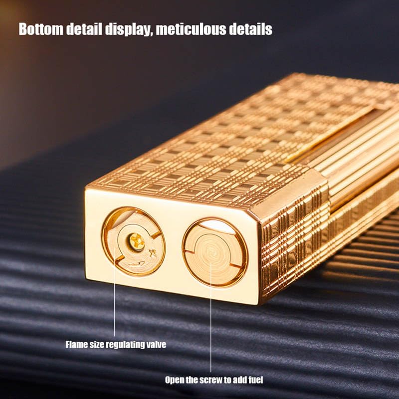 Encendedor clásico de butano metálico recargable miniatura 6