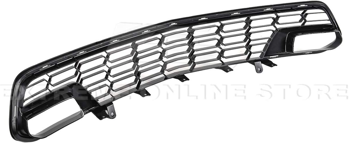 Replacement For 2014-2019 Chevrolet Corvette C7 ALL Models With NO Front Camera | EOS Factory Z06 Style PAINTED CARBON FLASH METALLIC Front Bumper Lower Grille Cover