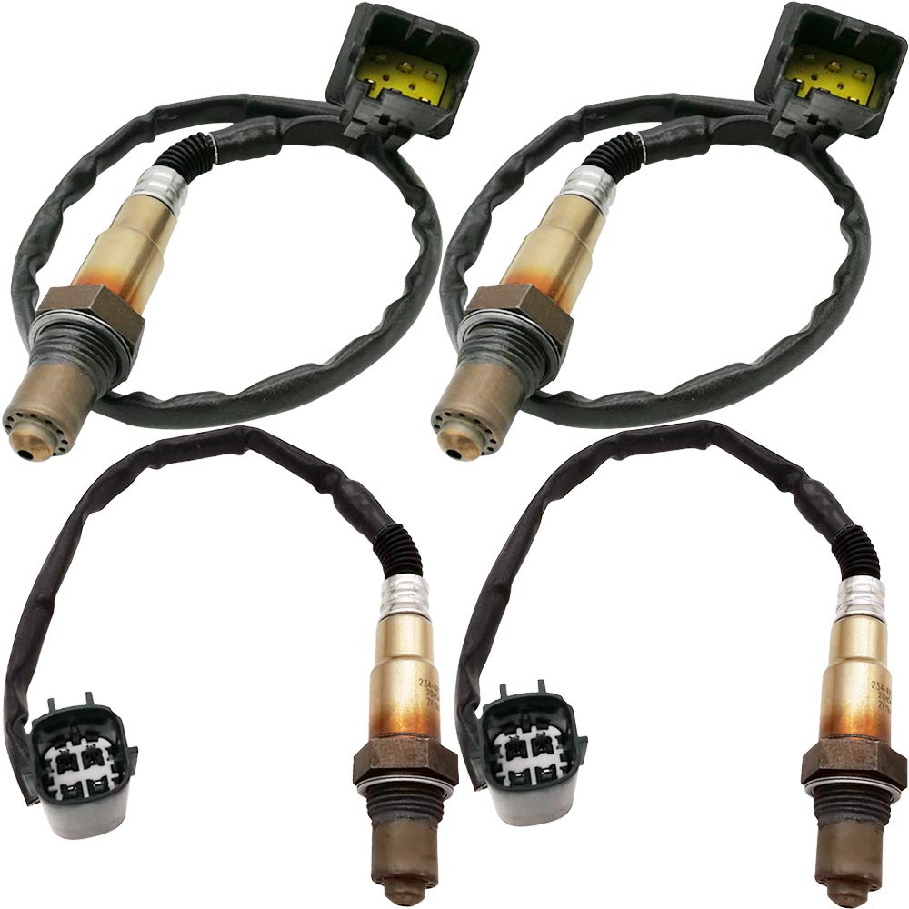 4Pcs 234-5060 234-4835 Air Fuel Ratio O2 Oxygen Sensor 1 Sensor 2 Upstream Downstream for Nissan 2004 Pathfinder 2005-2006 Armada 2004-2006 Titan, 2004-2006 Infiniti QX56 5.6L-V8