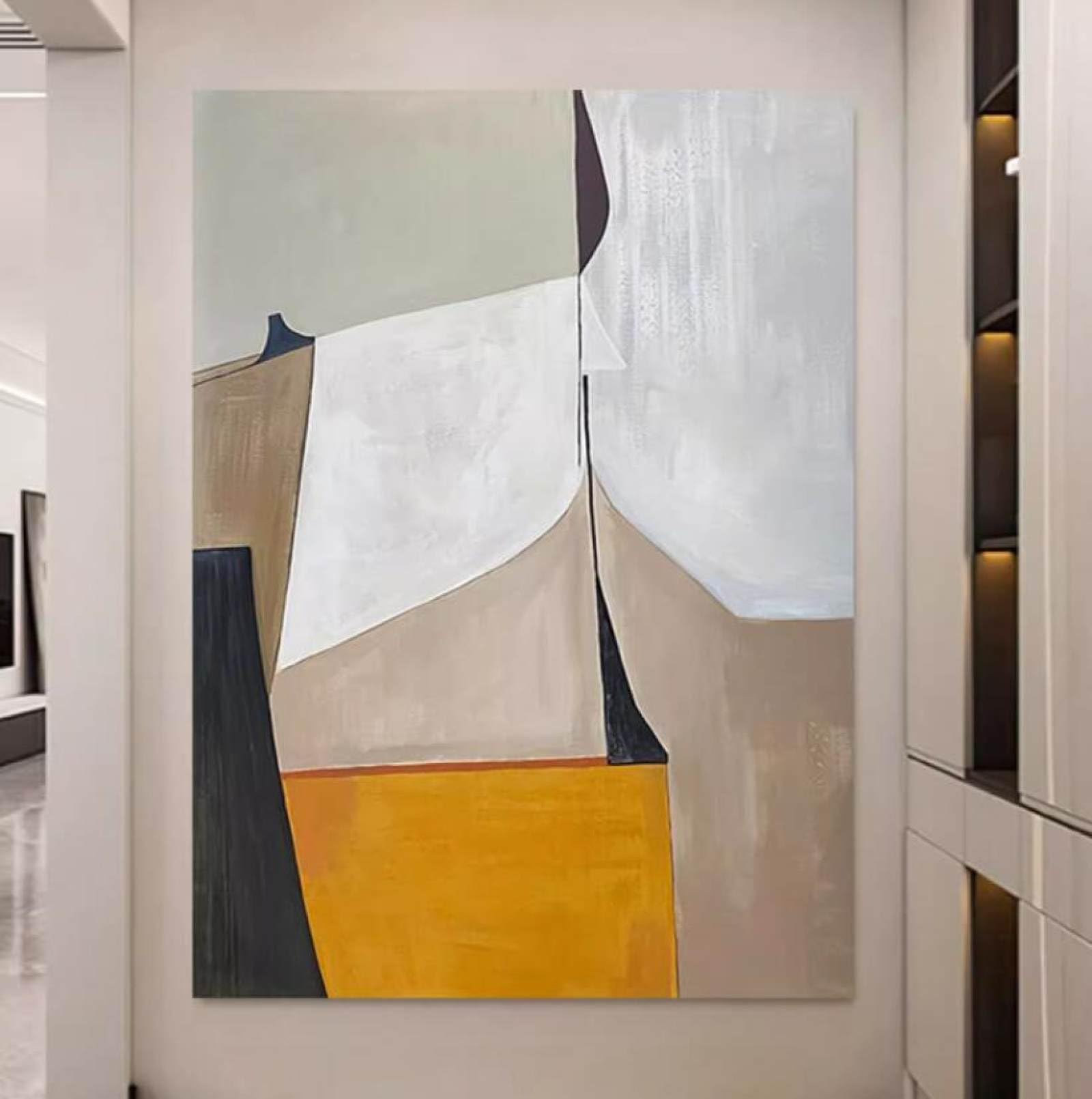 Peinture à l'huile faite main pour une décoration chaleureuse