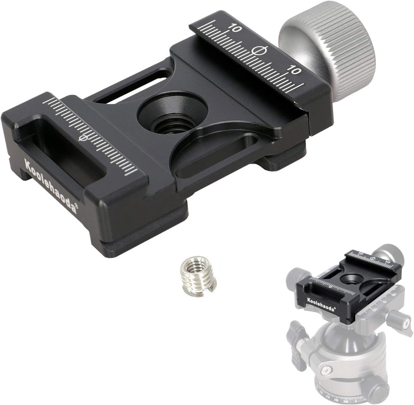 koolehaoda 38 mm Szerokość Milano Tail Quick Release Plate Clamp Compatible Arca Swiss, do 38mm QR Plate, Monopod Ballhead Statyw
