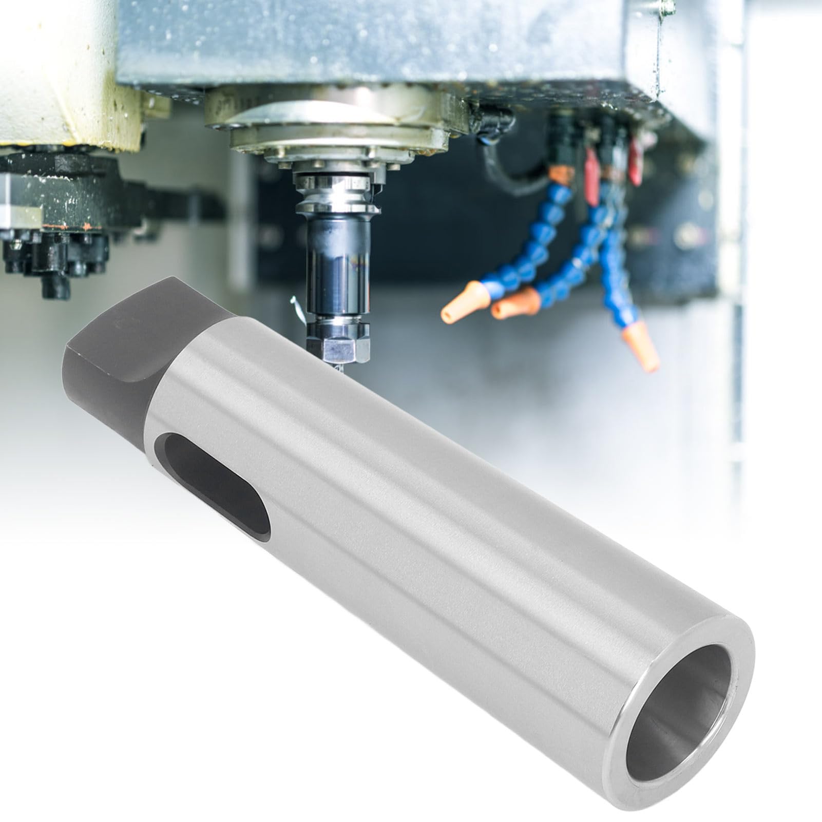 1 Pieza Adaptador Cónico Morse,Adaptador MT5 MT4 De Alta Precisión,Manguito De Taladro Reductor,Manguito De Taladro Reductor De Dureza 50HRC para Fresado De Torno,Tornos De Perforación(Acero 45#)