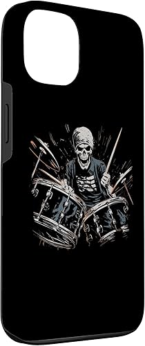 Miniatura 3 de Funda para iPhone 13 con diseño de batería y banda de rock en batería