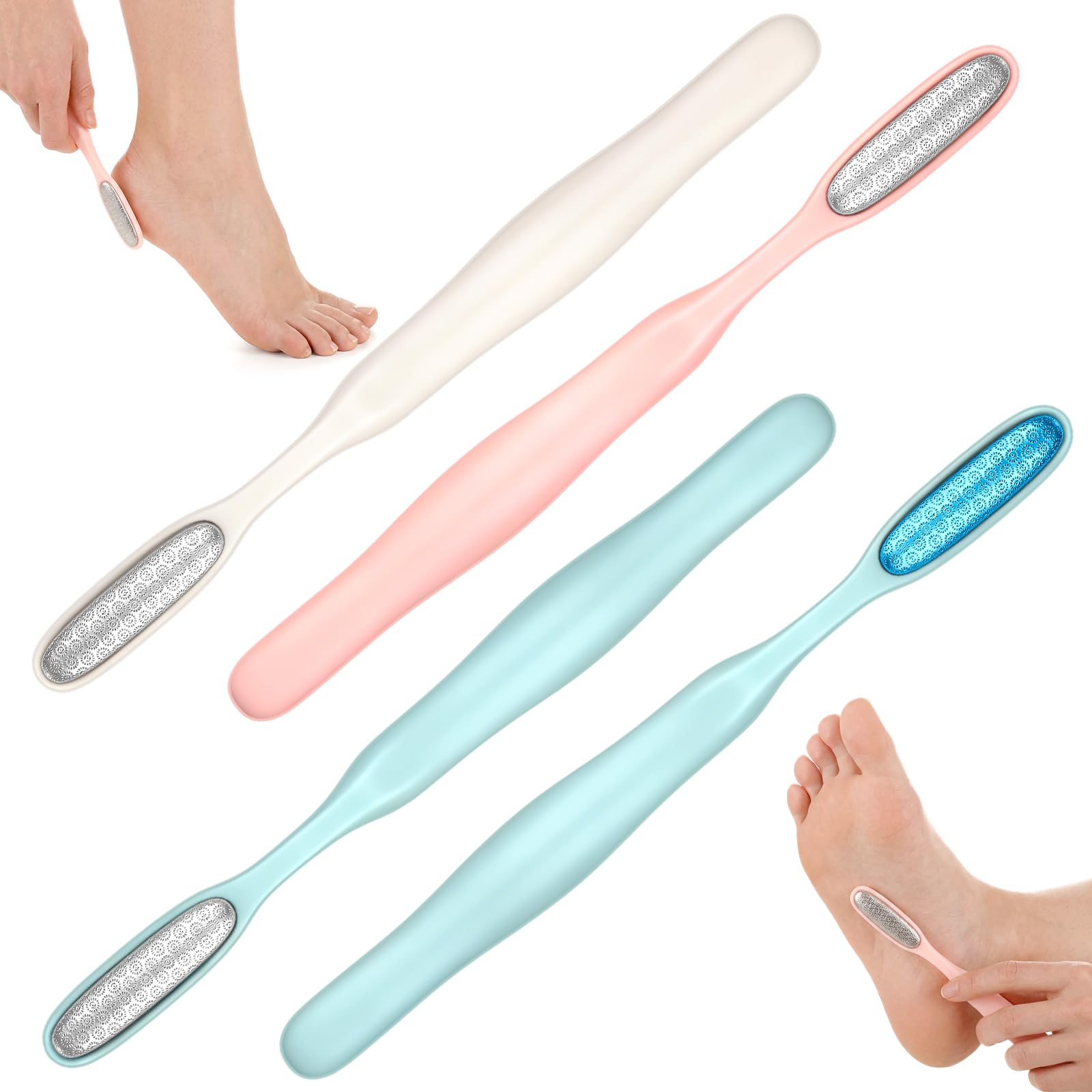 Photo 1 of ***MISSING 3***
Lanties 4 Pack Precision Callus Remover for Toe Mini Foot File Exfoliator for Hard Skin Corns and Dead Skin Stainless Steel Reusable Pedicure Tool (Blue)