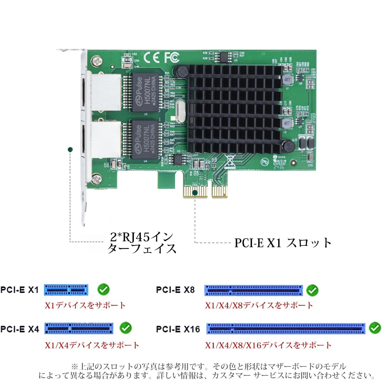 Amazon | 10Gtek 100/1000Mbps Gigabit LAN カード,インテル 82576純正