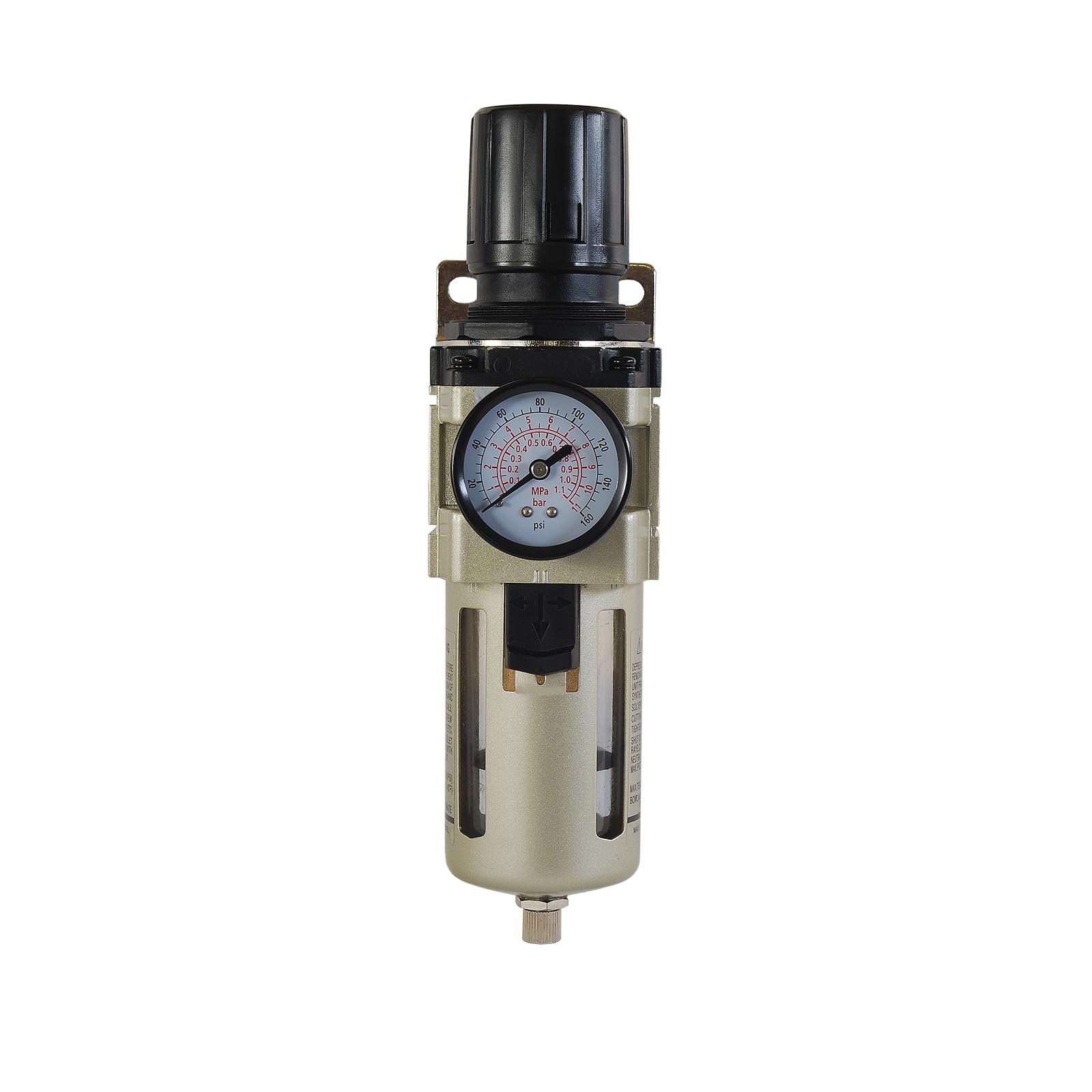 Primefit FR1203G Combo de regulador de filtro de aire de 1/2 pulgada con manómetro