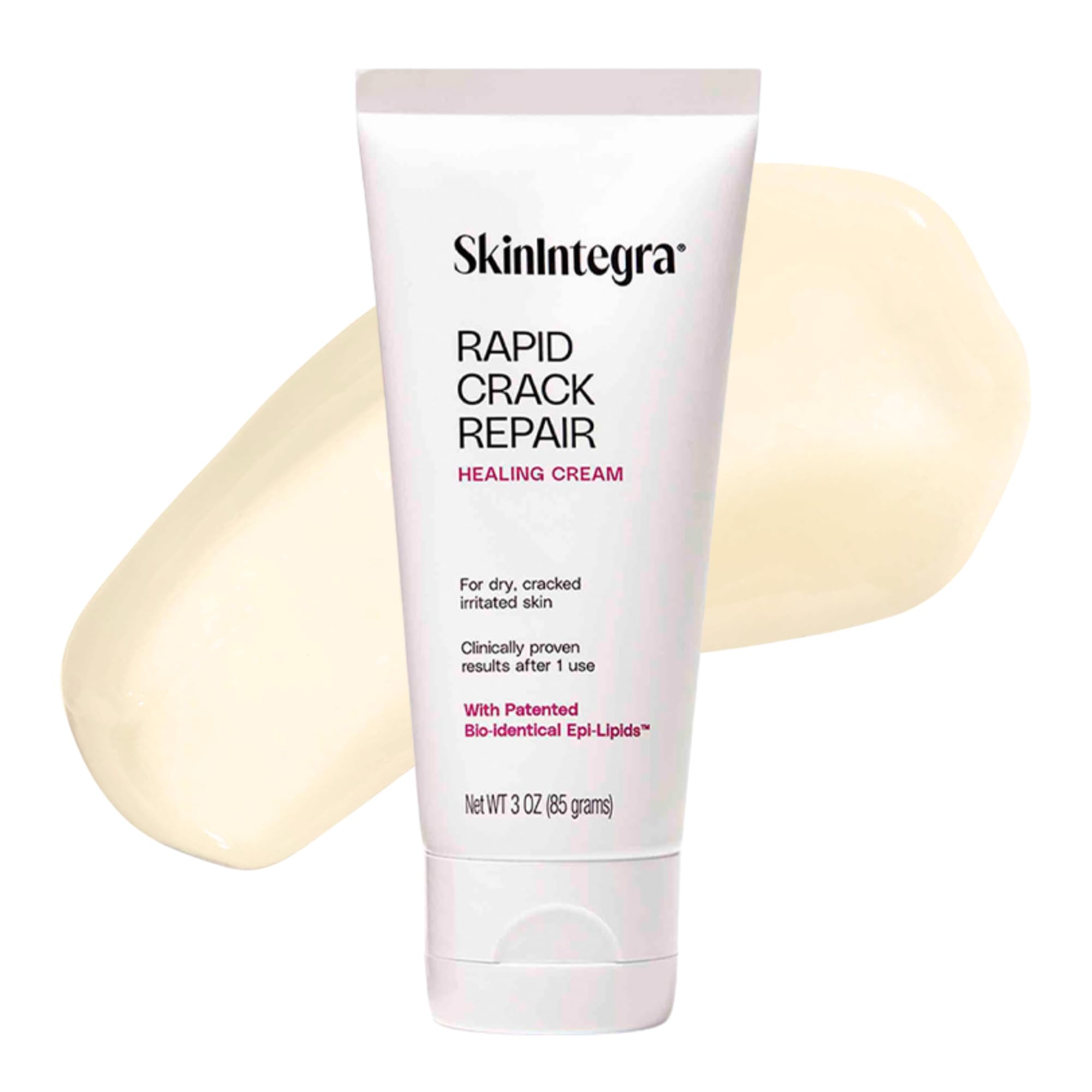 Rapid Crack Repair Cream, 25% Urea with Lactic Acid, Heals Cracked Heels and Diabetic Feet, Post-Surgery Scar Care, Fragrance-Free Barrier Cream, 3 oz