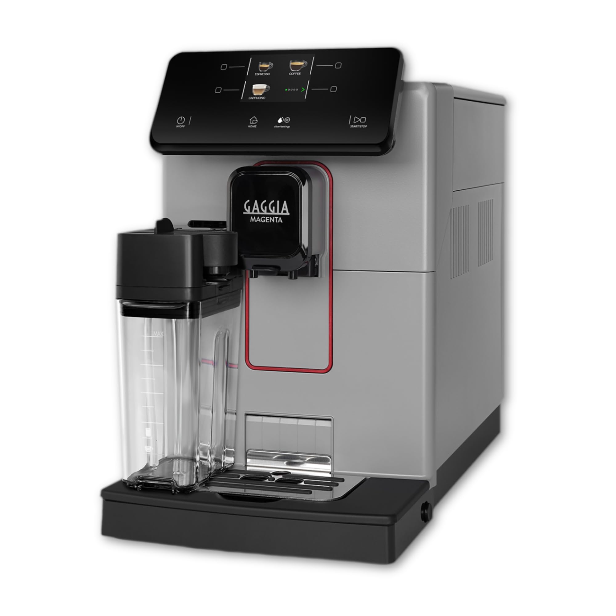 Magenta Prestige Over Ice Coffee Machine, Hot & Cold Brew, 13 Beverages, Made in Italy, Fully Automatic Bean to Cup Espresso Machine with Milk Frother, Ceramic Grinder - Moonlight Grey