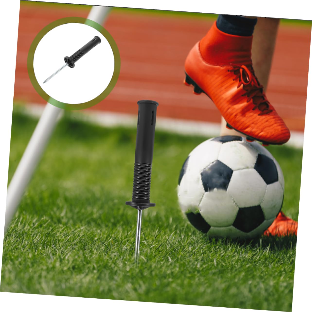 KOMBIUDA Base per Bandierina D'angolo da Calcio Supporto per Asta Bandiera Punta A Molla per Campo di Allenamento Attrezzatura per L'agilità del Calcio