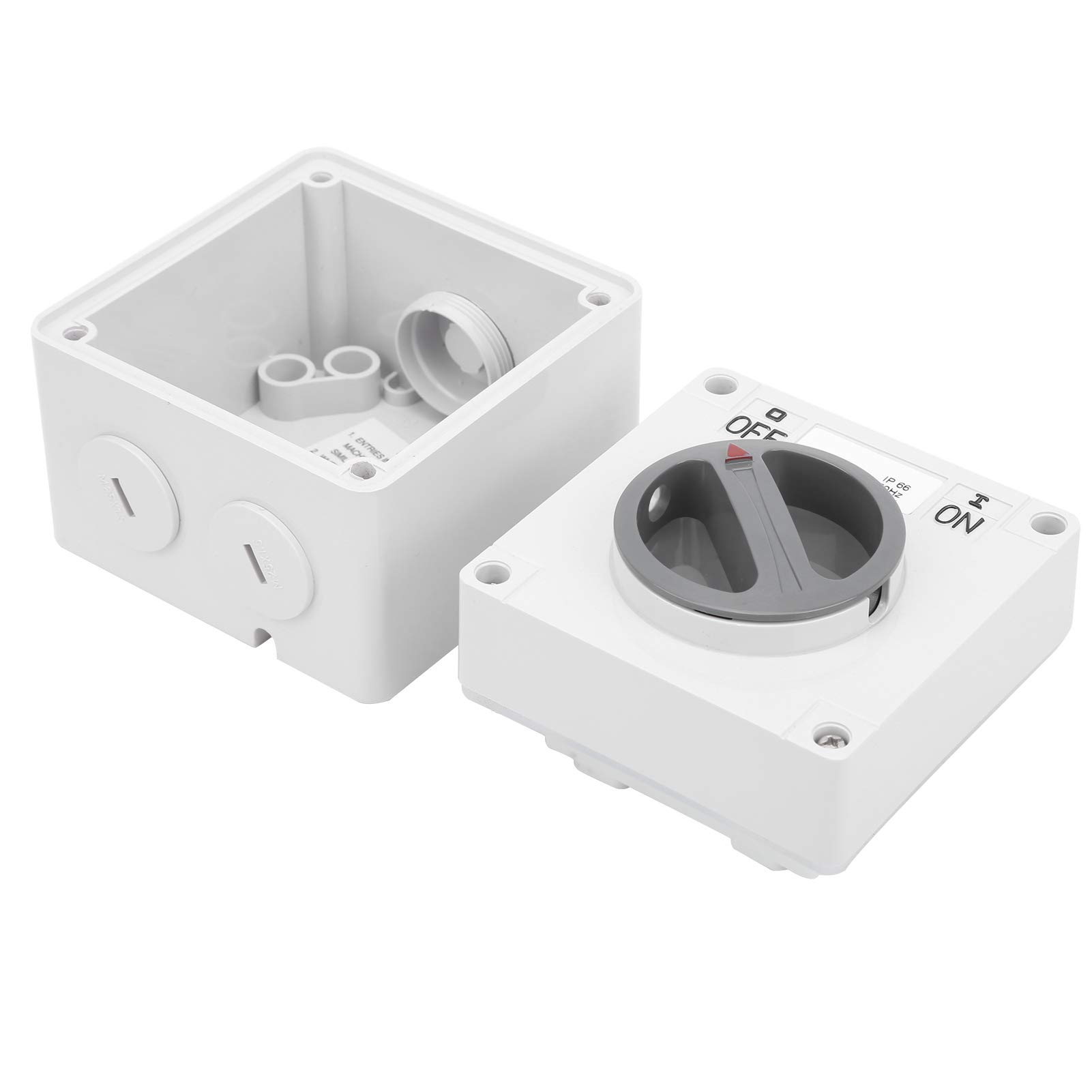 Interruttore Rotante Impermeabile 250V 2 Posizioni 40A Switch Controllo Industriale Esterno On Off Antipolvere