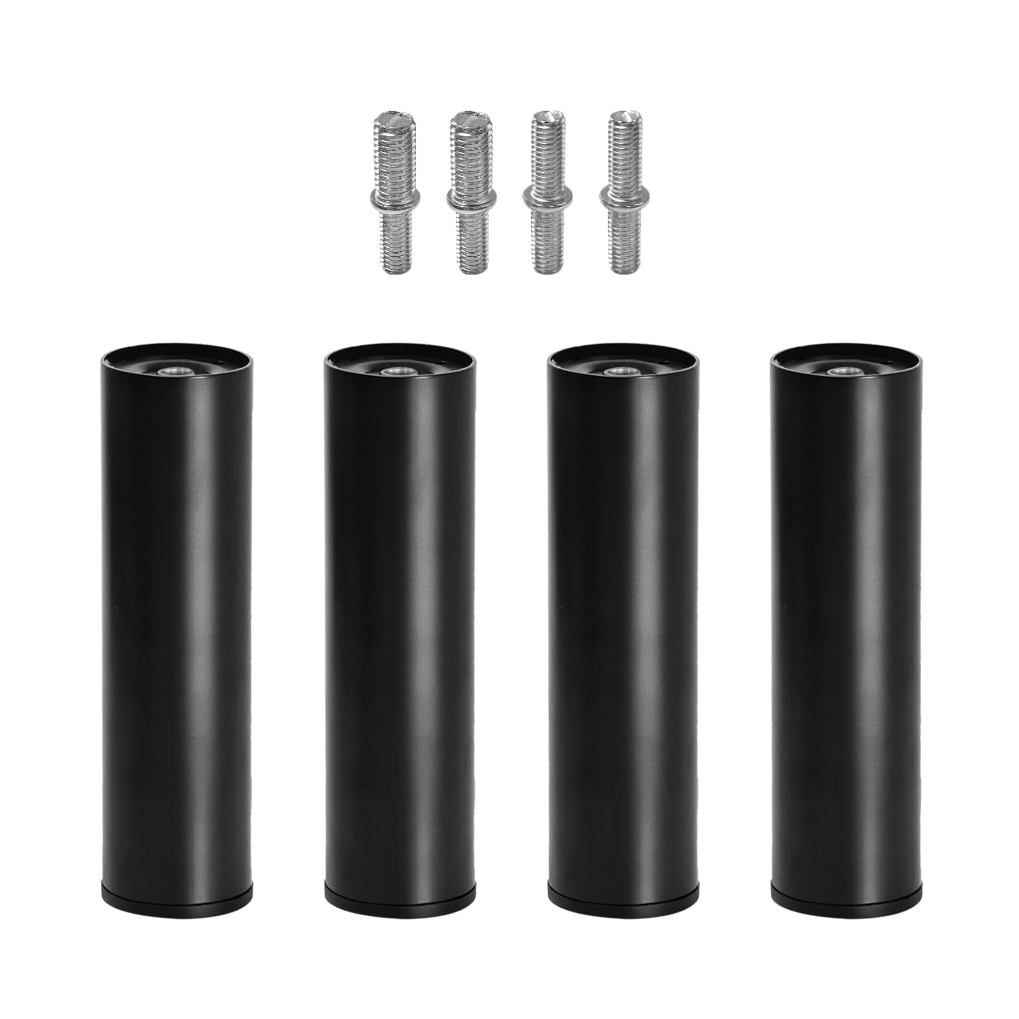 Skuehod 9 inch Adjustable Bed Legs Replacement, Metal Screw in Furniture Legs, Different Bolt Thread, Set of 4
