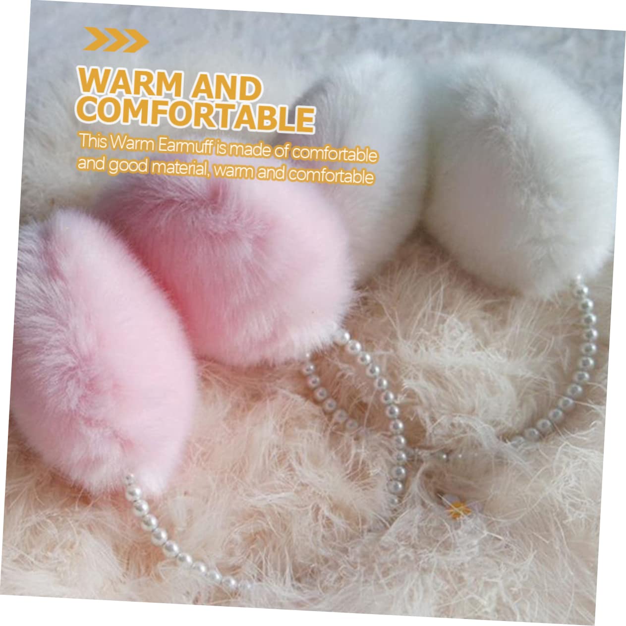 TOVINANNA Girls Winter Warm Earmuffs Plush Ear Protectors Lovely Shape for Birthday