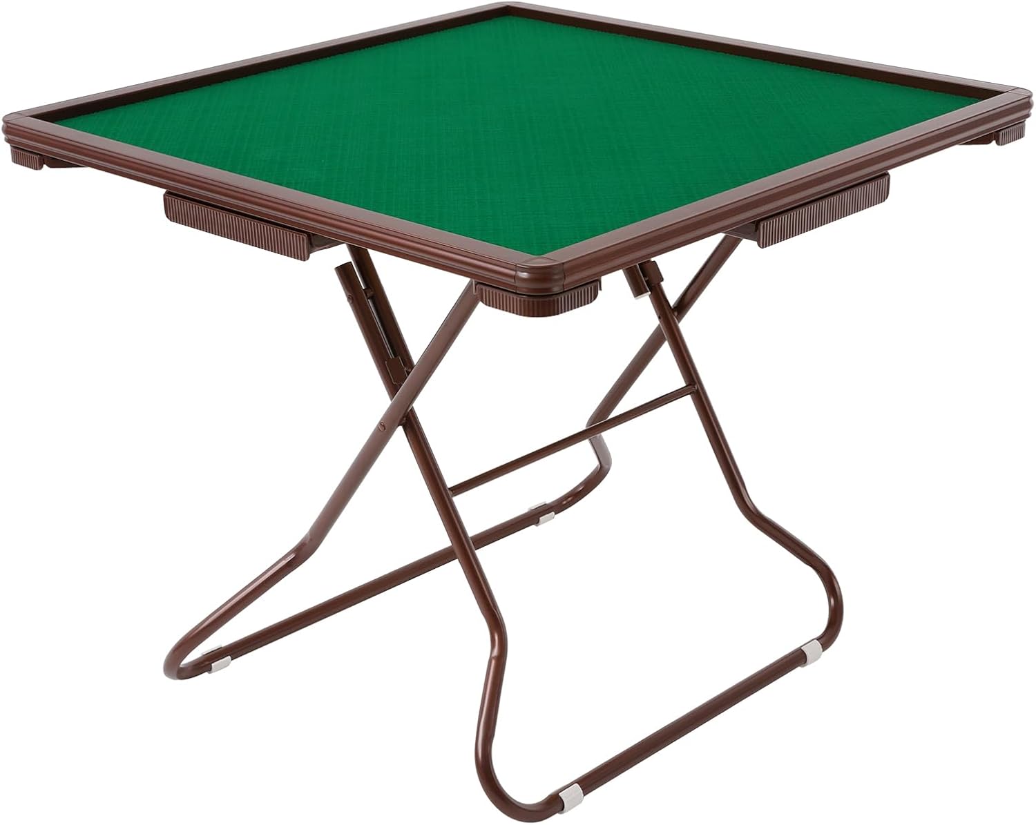 Mahjong Table, Foldable Mahjong Table with 4 Cup Holders & 4 Drawers for 4 People, for Mahjong Poker Domino Game