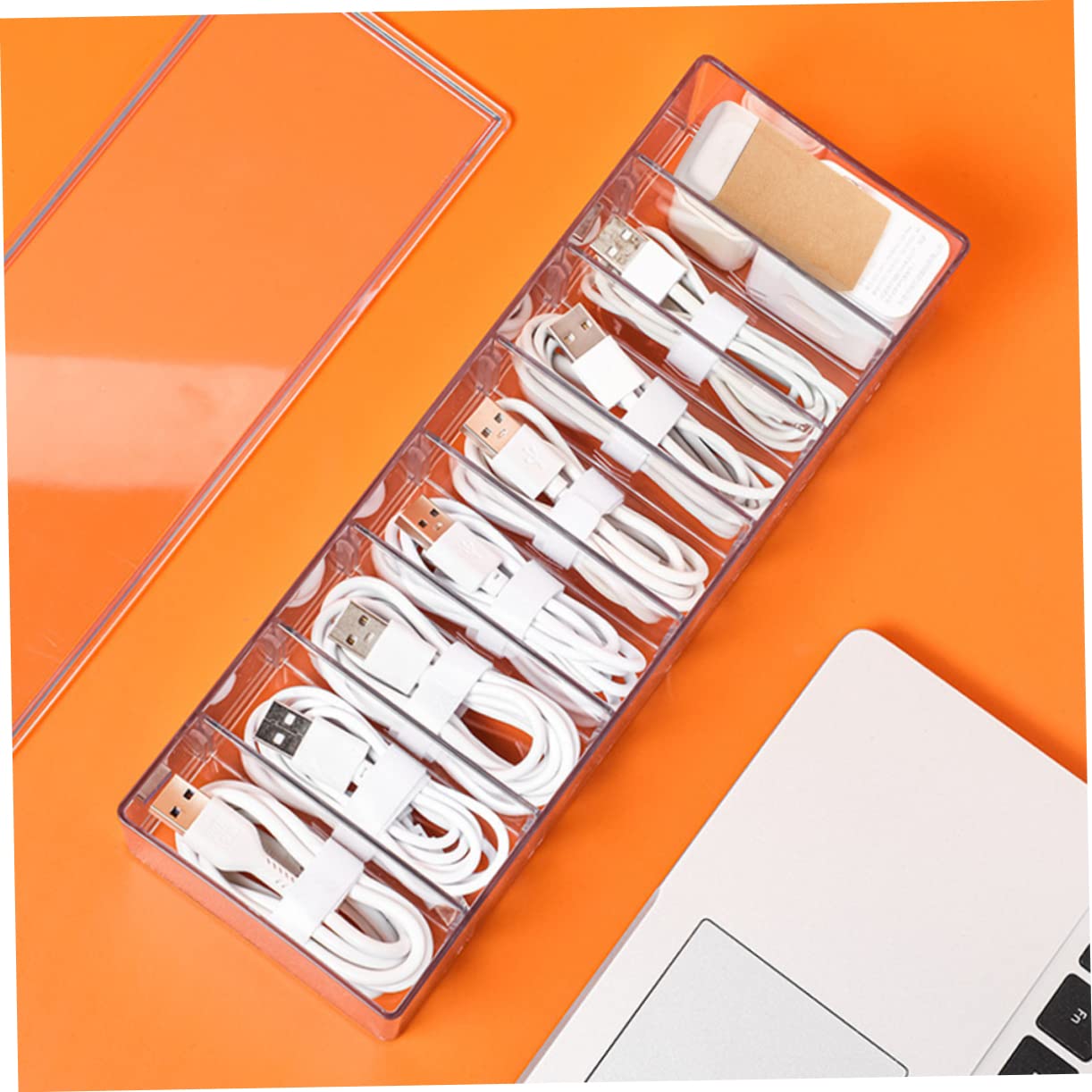 Estuche Organizador de Cables Pet Tapa y 8 Ranuras