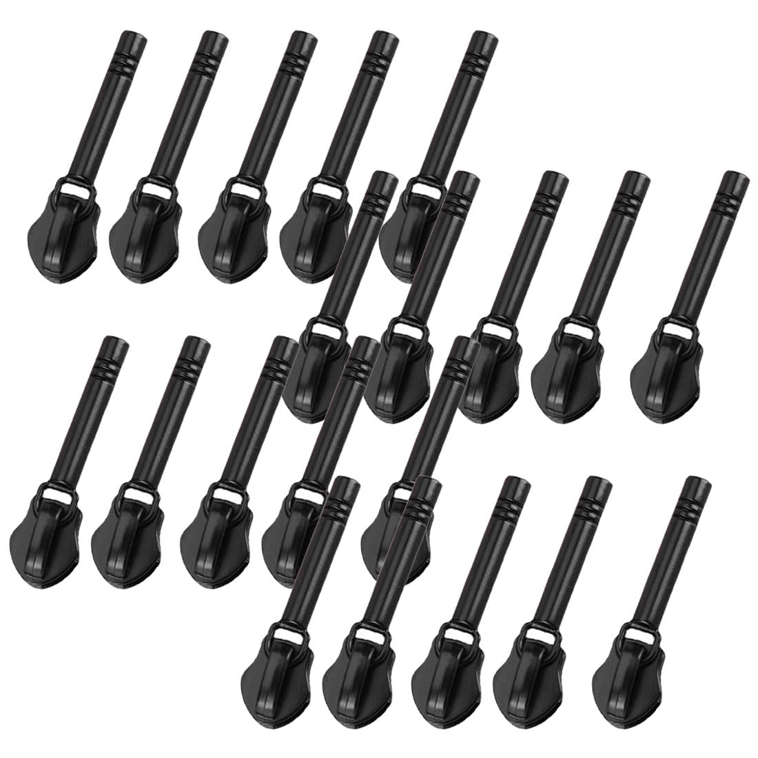 FDCGAS Replacement Zipper Pulls, 20 Pieces Universal Zipper Slider, Metal Zipper Pull, Removable Zipper Pull
