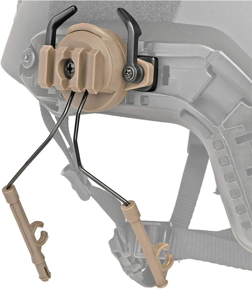 Outdoor Sports Airsoft Gear Helmet Accessory Tactical Fast Helmet Wing Rail ARC Side Rail Mount Adapter Headset Hanging Bracket Adapter