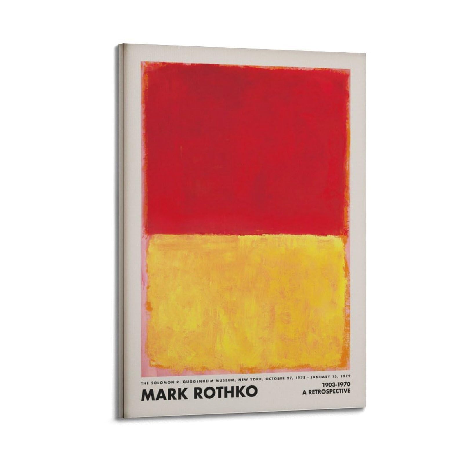 xiaoxiaoshen Rothko Abstract Contemporary Decor Canvas Poster Wall Art Prints Room Aesthetic Murals Bedroom And Living Decorations 20x30inch(50x75cm)