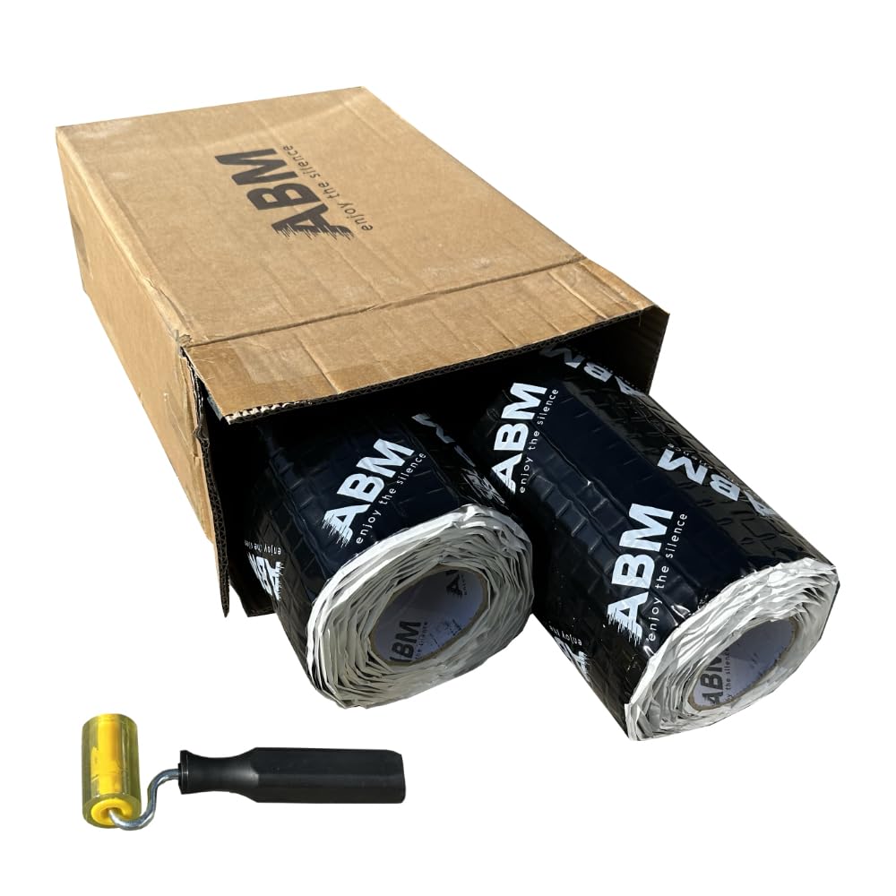 Dämmmatte Auto 2m² ALUBUTYL Dämmmatte Als Bitumen-Ersatz – 50 X 400 Cm, Selbstklebend, Schalldämmend, Silber Selbstklebend Wasserfest Silber 50x400 Cm