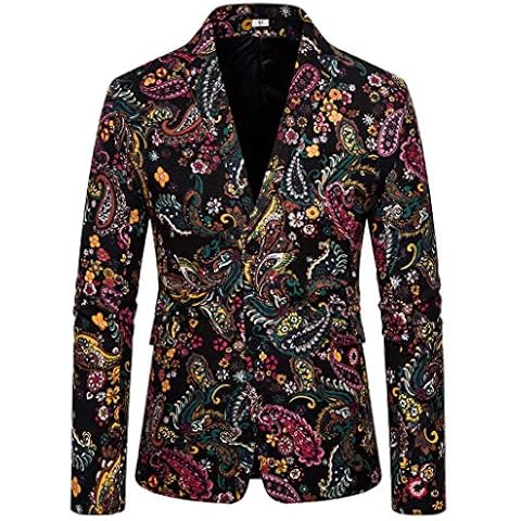 Baohooya Chaqueta de Trajes para Hombre Cover