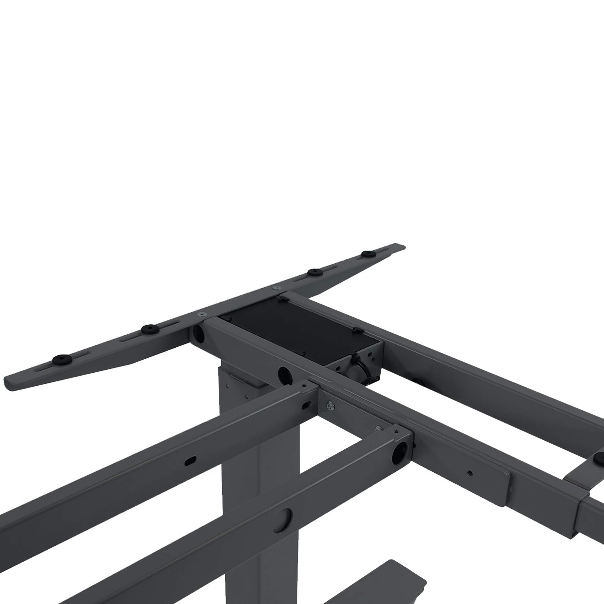 Ergotopia® Desktopia Edge elektrisch höhenverstellbares Tischgestell für Eckschreibtische/Premium Ecktischgestell mit 3 Jahren Garantie (Schwarz)