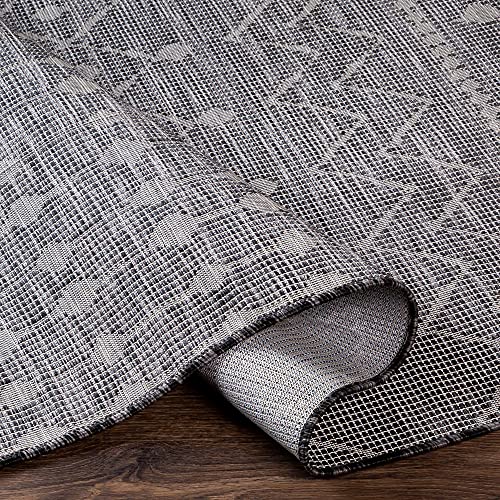 Artistic Weavers Riva Outdoor Global Area Rug, 2'6" X 4', Dark Gray #TOP4
