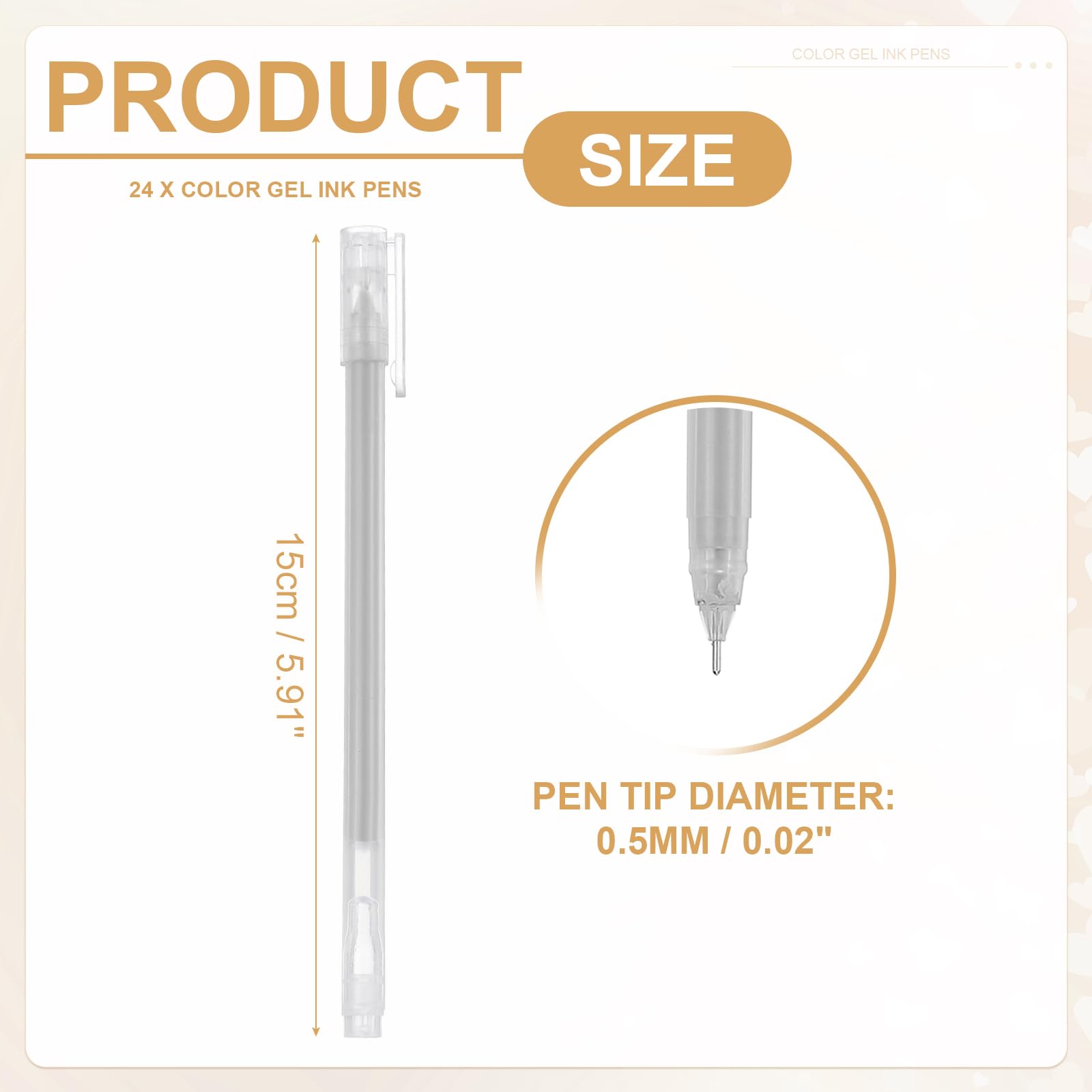 PATIKIL 24 Pcs Colored Gel Pens - Image 2