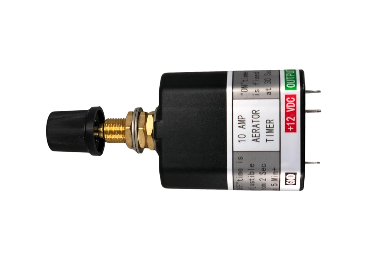 Pactrade Marine Aerator Timer Switch for Livewell Aerator Pump Plus | Manual/Auto with Adjustable Cycles | Multipurpose 12V Timer Switch for 10A Loads | Fishing Boats, Portable Bait Tanks, & More