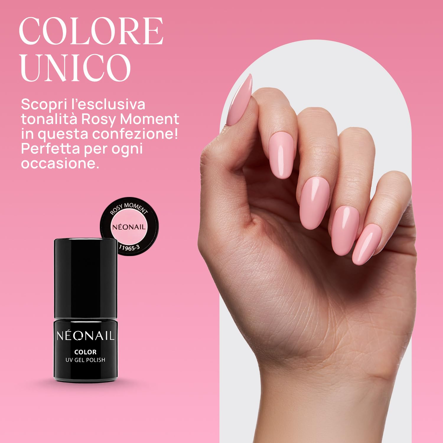 NÉONAIL Essentials Starter Set - Smalto Semipermanente Unghie - Kit Semipermanente Unghie - Gel Unghie - Kit Unghie - Smalto Unghie - Set Unghie - Base e Top Coat - Lampada UV 10W/36 - Smalti