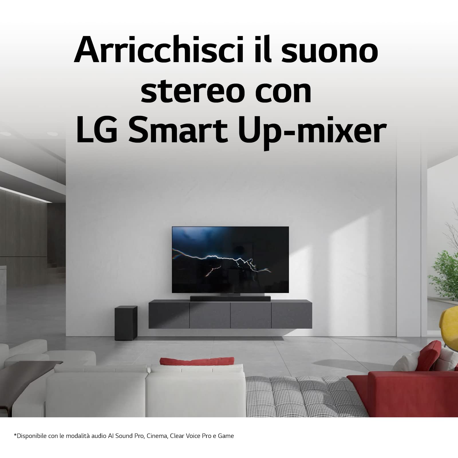 LG SC9S Soundbar TV 400W, 3.1.3 Canali con Subwoofer Wireless, 3 canali up-firing, Staffe per TV OLED C2 e C3 incluse, Soundbar Dolby Atmos, DTS:X, IMAX Enhanced, VRR, ALLM, Wi-Fi, HDMI In/Out