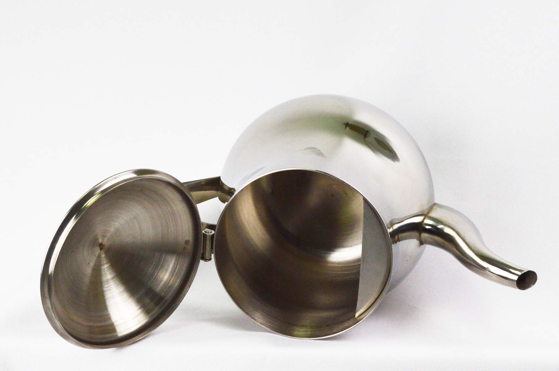 Ramadan24 Tetera con inducción de acero inoxidable, diseño árabe marroquí, con tapa, filtro de té, pico y asas, 3 en 1, también como cafetera de café, hervidor de agua (1,3 litros)