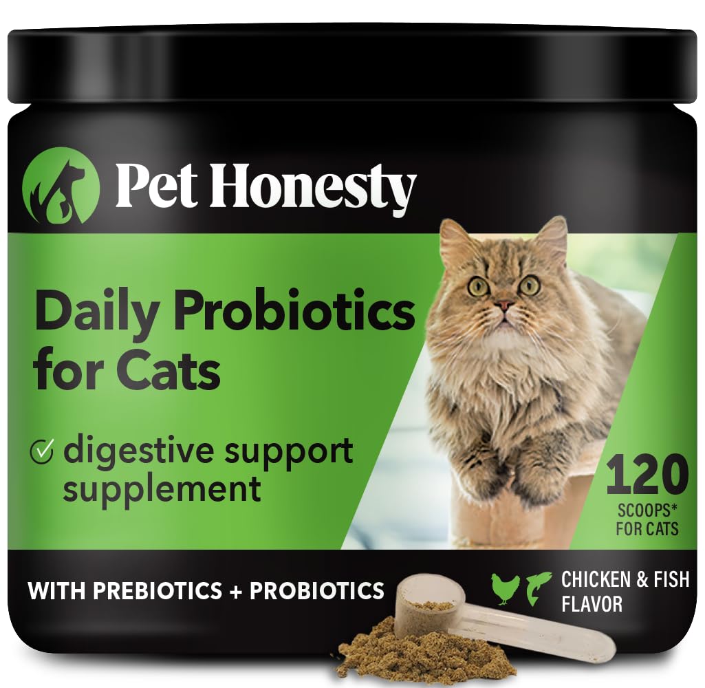 Digestive Probiotics+ for Cats - Bowel Support, Digestive Supplement, Probiotic for Cats, Relieves Cat Diarrhea and Constipation, Improves Digestion, Allergy, Immunity & Overall Health