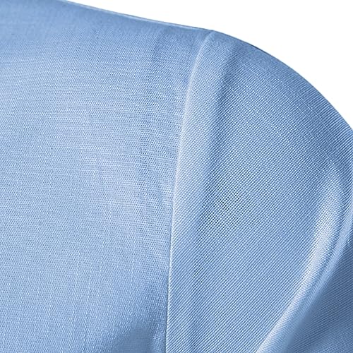 Image of Vida Loca Men's Cotton Linen Plain Stitched Half Sleeve Shirt