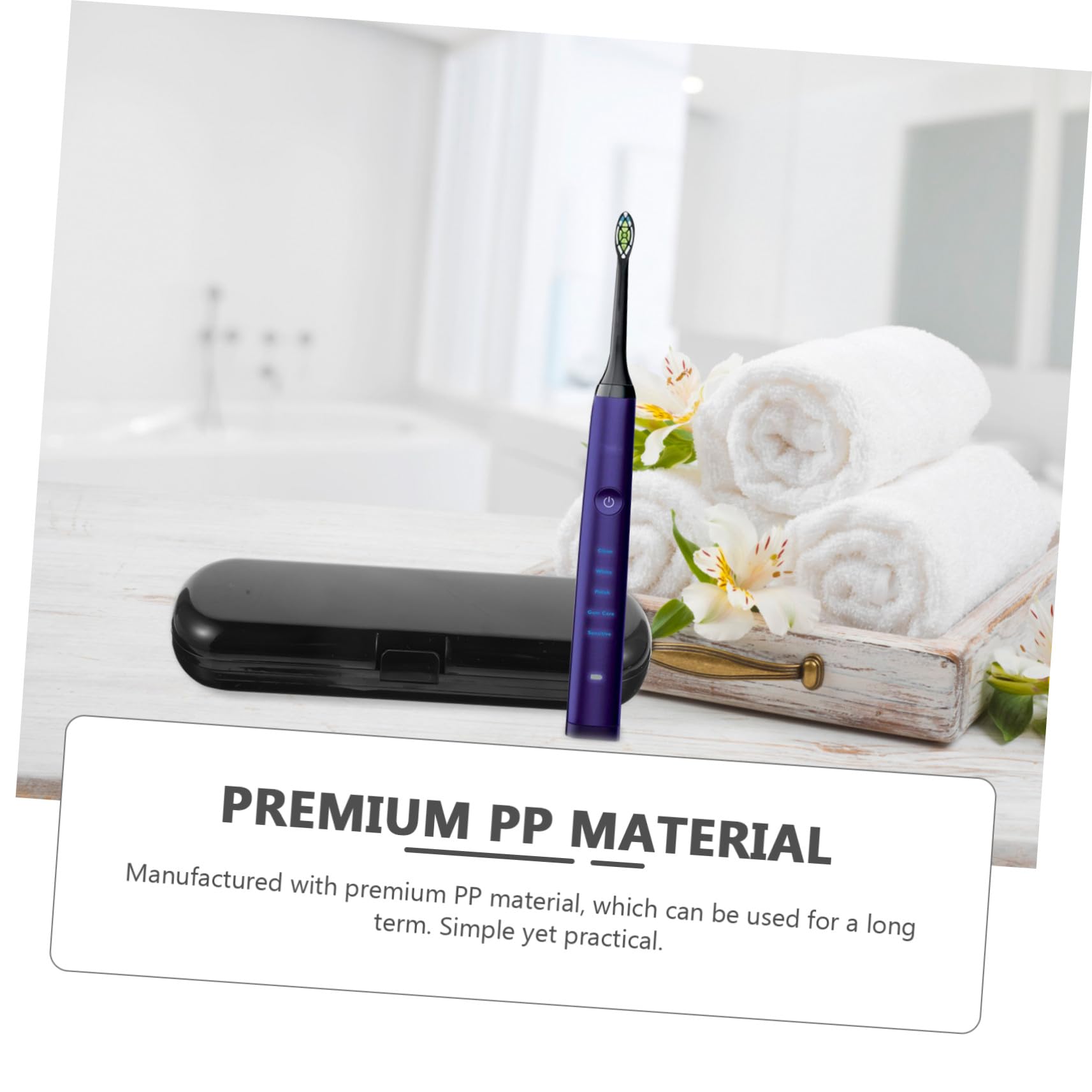 4 pezzi Astucci Portaspazzolino Impermeabili per Spazzolini Elettrici Organizer da Viaggio per Testine Custodie Resistenti Polvere e Batteri per Casa e Outdoor Nero Bianco Rosa