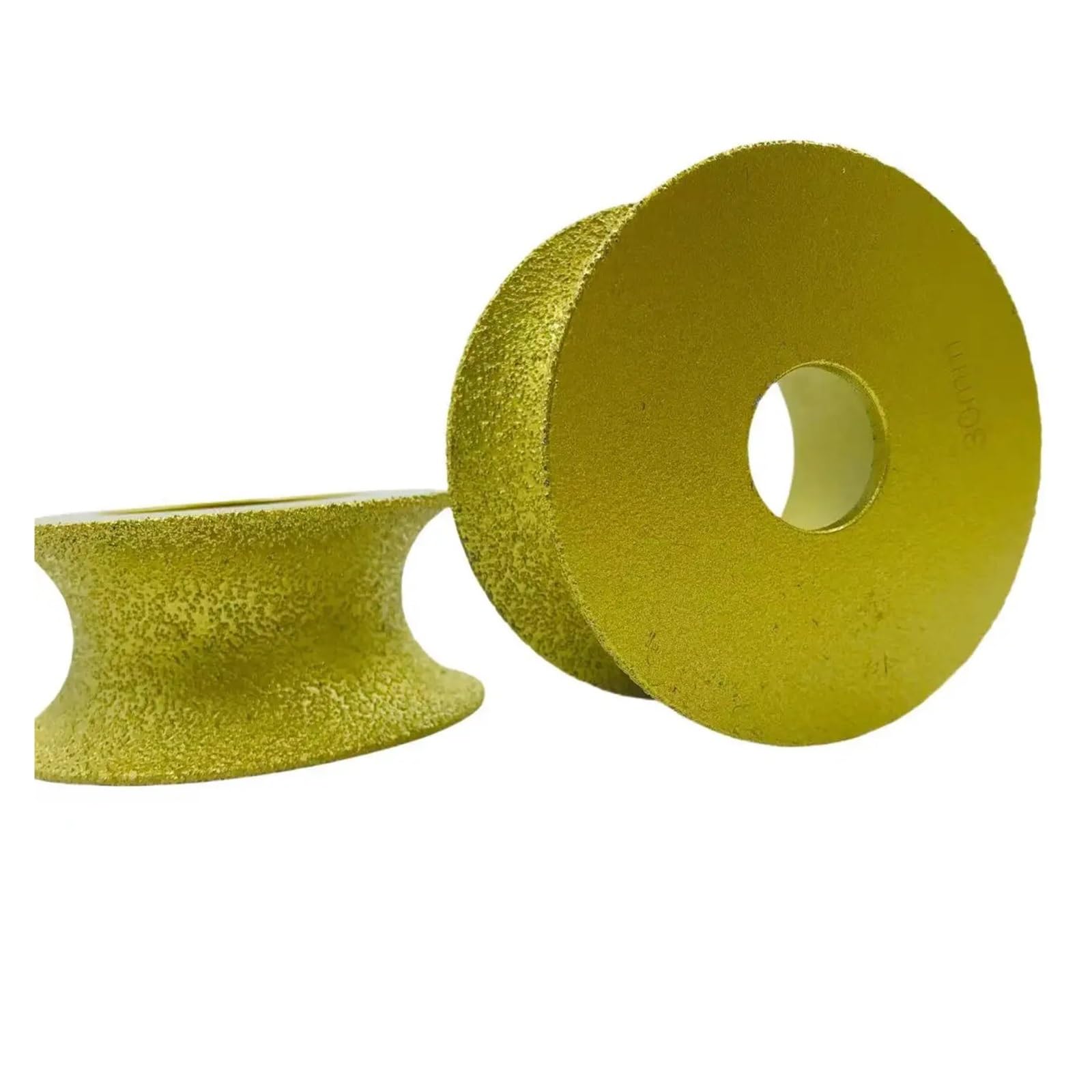 Edge Diamantschleifscheibe Bohrung 20 mm Durchmesser 75 mm Trockenvakuumgelötete Diamant-Profilschleifscheibe Volle Rundkante Diamant-Schleifscheibe(1Pcs-35mm)